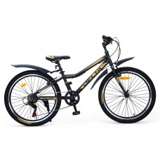 Велосипед DELTA Street 24 (12, черный/золотой, 2024)